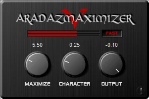 ARADAZ MAXIMIZER interface