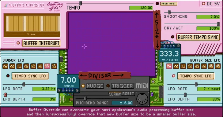 SUPER DESTROY FX interface