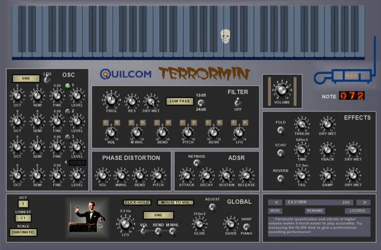 QUILCOM TERRORMIN interface